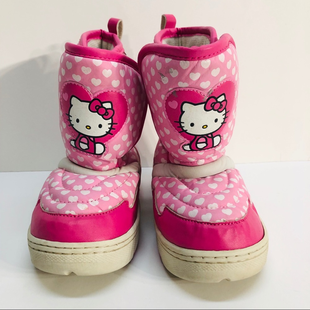 Hello kitty Girls winter outdoor pink boots Sz 11M